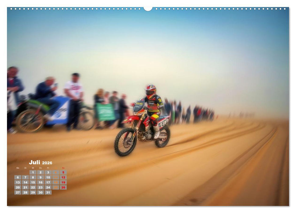Wüstenrallye Dakar Motorrad (CALVENDO Premium Wandkalender 2026)