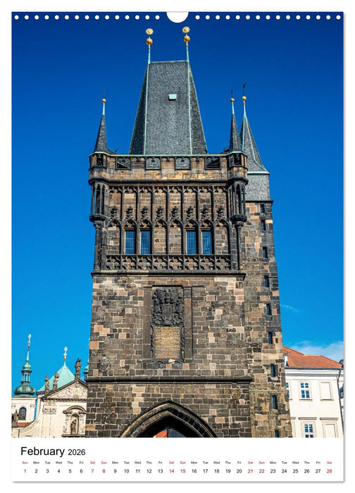 Czechia, Prague - Medieval Spirit (CALVENDO Monthly Calendar 2026)