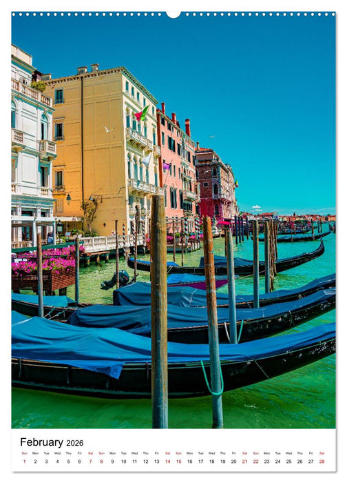 Italy, Venice - Immortal City on Water (CALVENDO Monthly Calendar 2026)