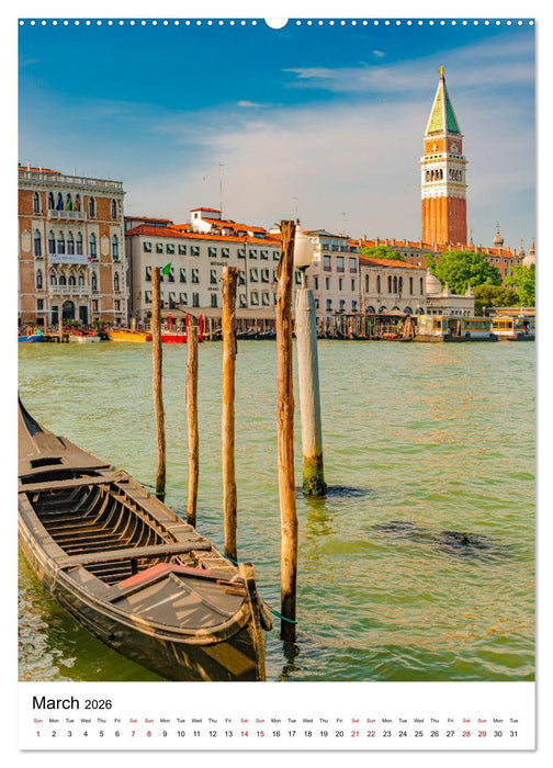 Italy, Venice - Immortal City on Water (CALVENDO Monthly Calendar 2026)