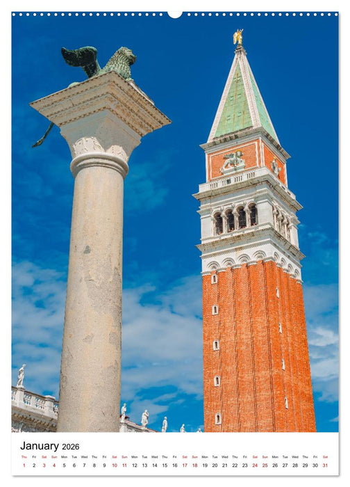 Italy, Venice - Immortal City on Water (CALVENDO Premium-Calendar 2026)