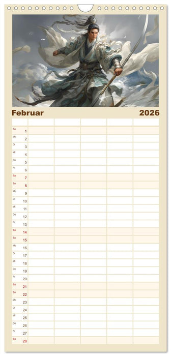 Die Seele des Schwertes – Samurai im Bild (CALVENDO Familienplaner 2026)