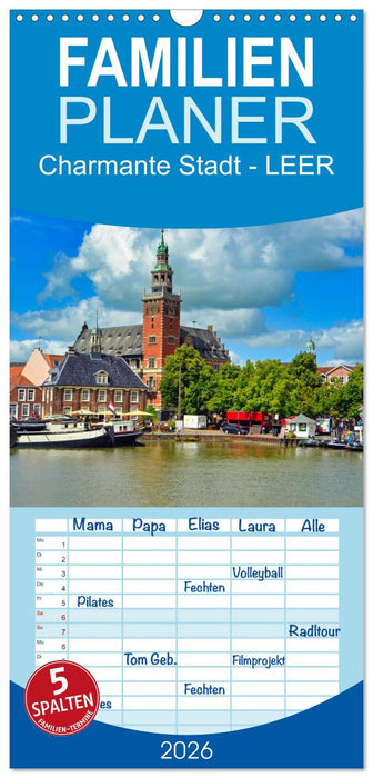 Charmante Stadt - LEER (CALVENDO Familienplaner 2026)