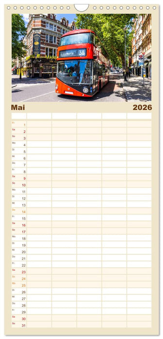 LONDON Magie einer Metropole (CALVENDO Familienplaner 2026)