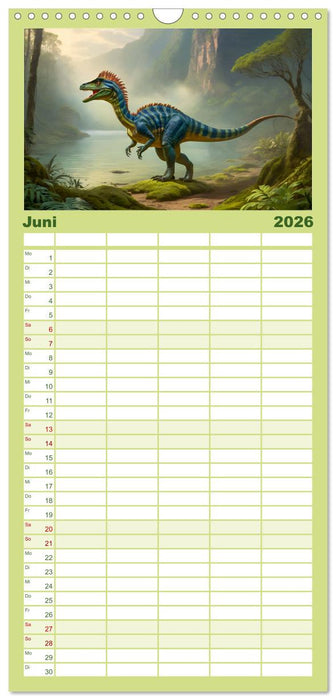 Eine Reise in die Vergangenheit - Entdeckung der Tierwelt (CALVENDO Familienplaner 2026)