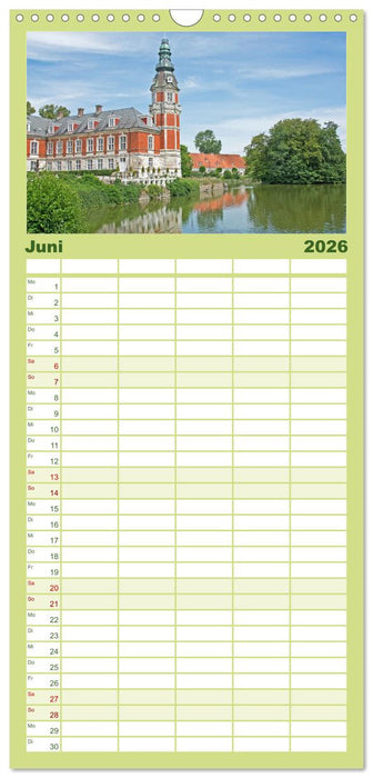 Schlösser in Dänemark (CALVENDO Familienplaner 2026)