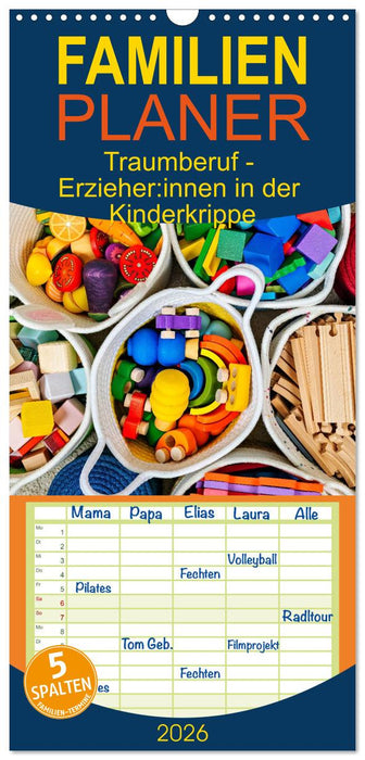 Traumberuf - Erzieher:innen in der Kinderkrippe (CALVENDO Familienplaner 2026)