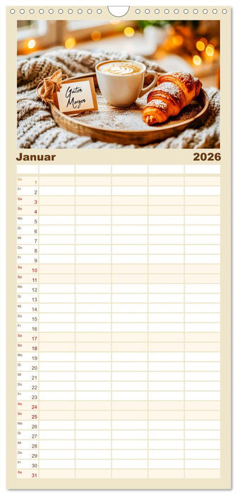 Cappuccino, Latte und mehr - Der große Kaffeekalender (CALVENDO Familienplaner 2026)
