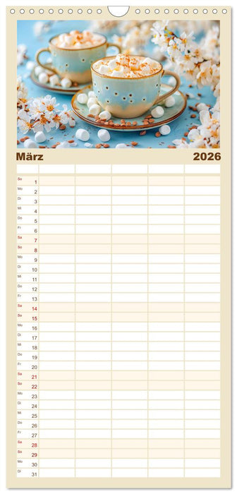 Cappuccino, Latte und mehr - Der große Kaffeekalender (CALVENDO Familienplaner 2026)