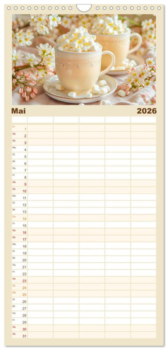 Cappuccino, Latte und mehr - Der große Kaffeekalender (CALVENDO Familienplaner 2026)
