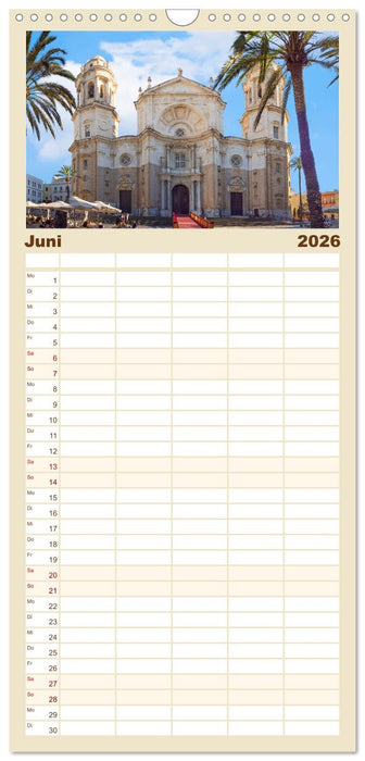 Ein Herz für Cadiz (CALVENDO Familienplaner 2026)