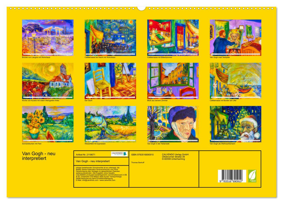 Van Gogh - neu interpretiert (CALVENDO Premium Wandkalender 2026)