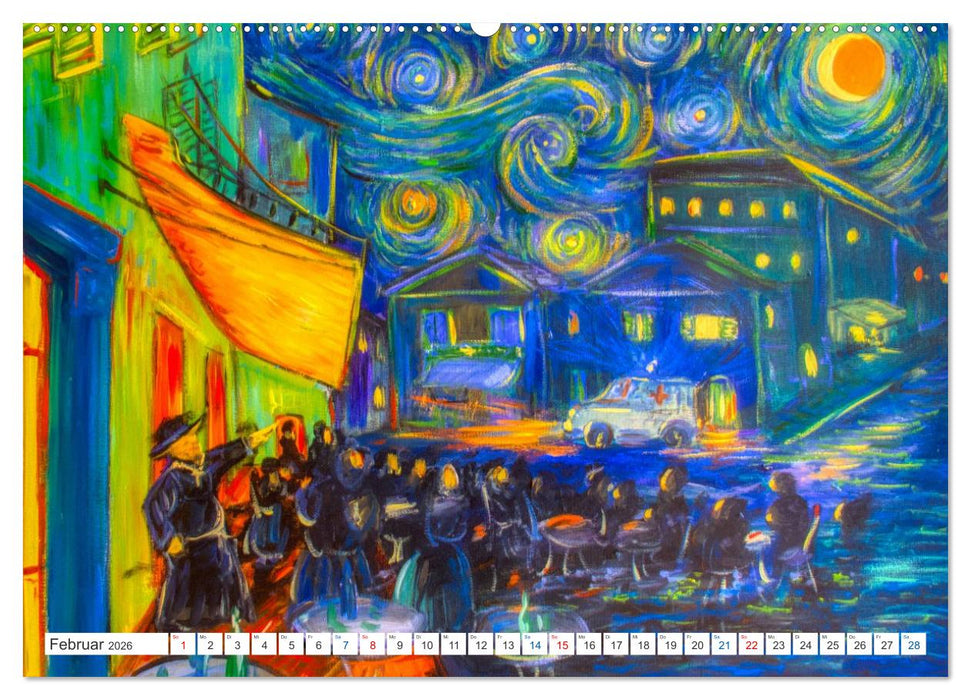 Van Gogh - neu interpretiert (CALVENDO Premium Wandkalender 2026)