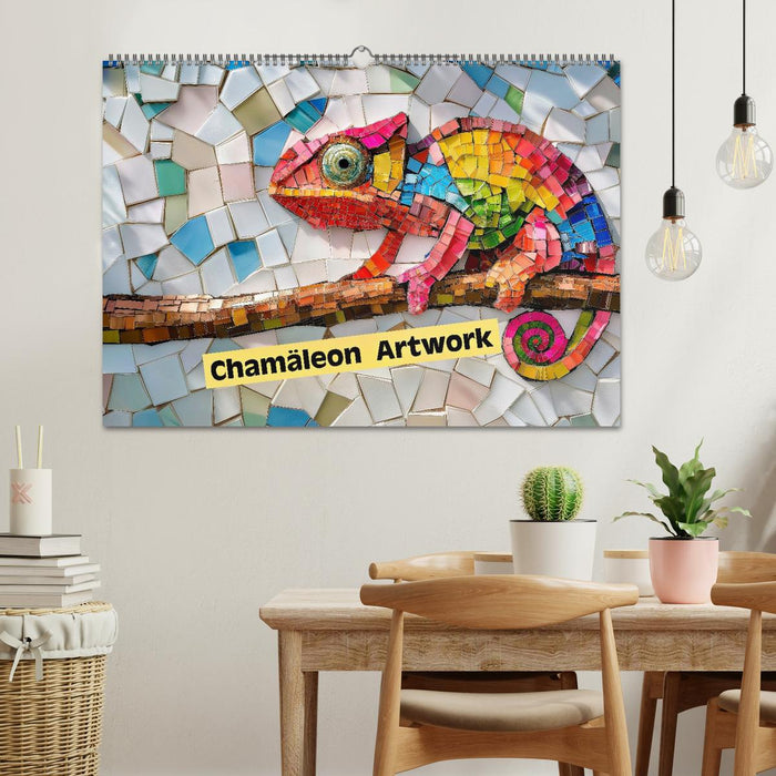 Chamäleon Artwork (CALVENDO Wandkalender 2026)
