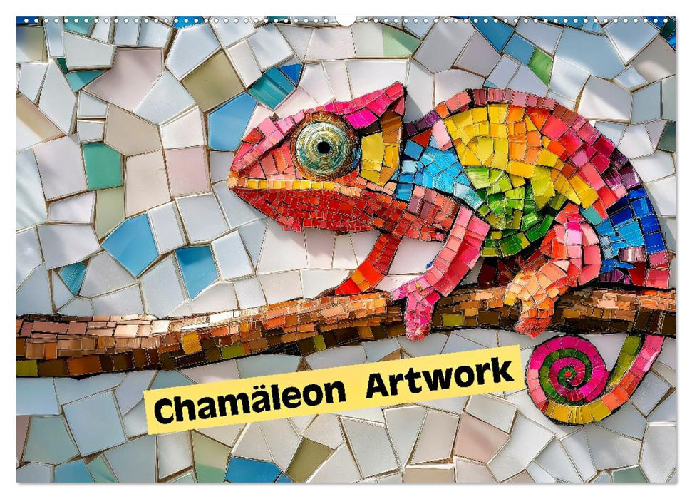 Chamäleon Artwork (CALVENDO Wandkalender 2026)