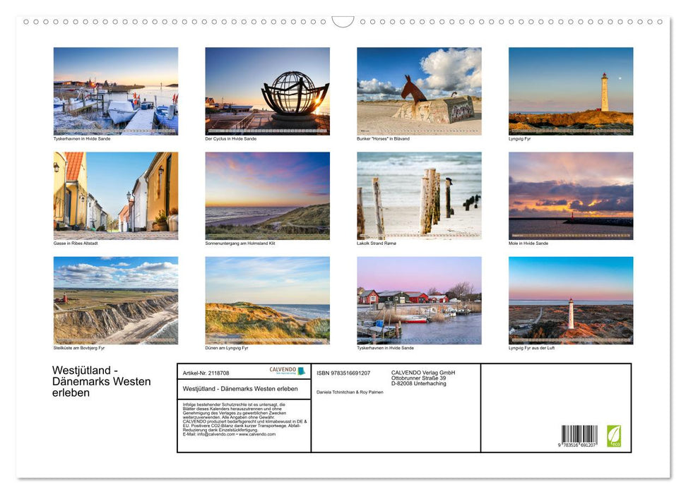Westjütland - Dänemarks Westen erleben (CALVENDO Wandkalender 2026)