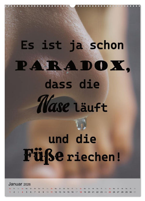 Paradoxien, Widersprüche in sich (CALVENDO Wandkalender 2026)
