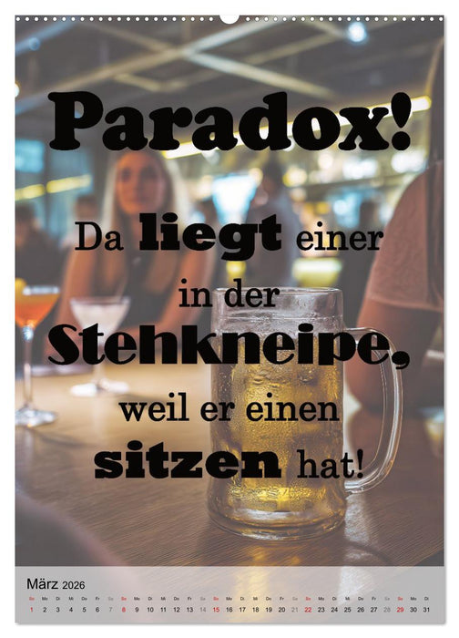 Paradoxien, Widersprüche in sich (CALVENDO Wandkalender 2026)