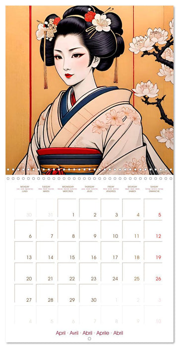 Japanese geishas (CALVENDO Monthly Calendar 2026)