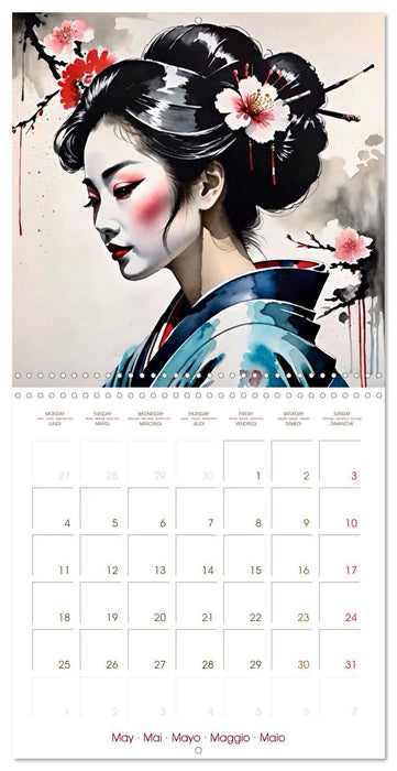 Japanese geishas (CALVENDO Monthly Calendar 2026)