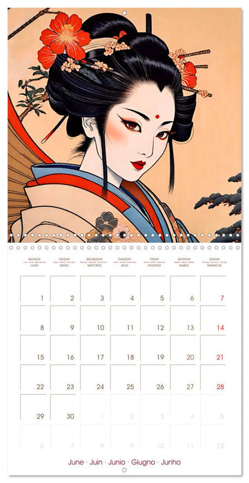 Japanese geishas (CALVENDO Monthly Calendar 2026)