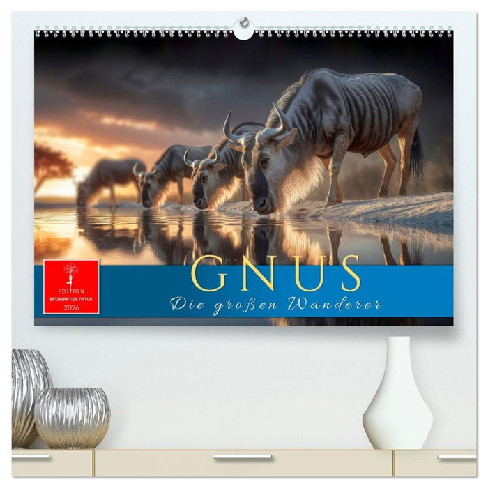 Gnus - die großen Wanderer (CALVENDO Premium Wandkalender 2026)