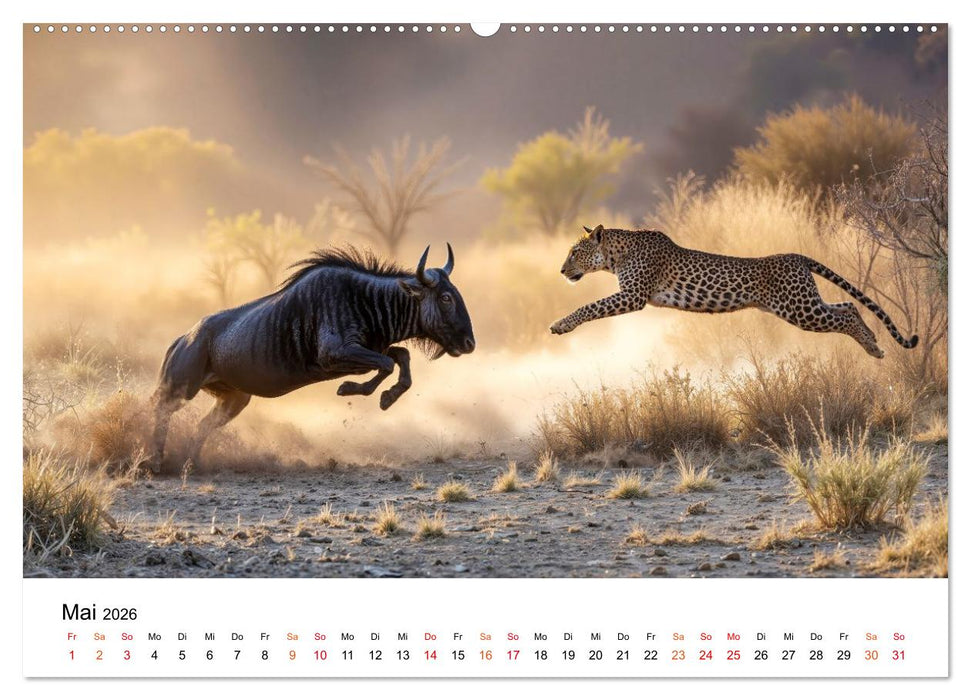 Gnus - die großen Wanderer (CALVENDO Premium Wandkalender 2026)