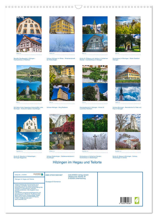 Hilzingen im Hegau und Teilorte (CALVENDO Wandkalender 2026)