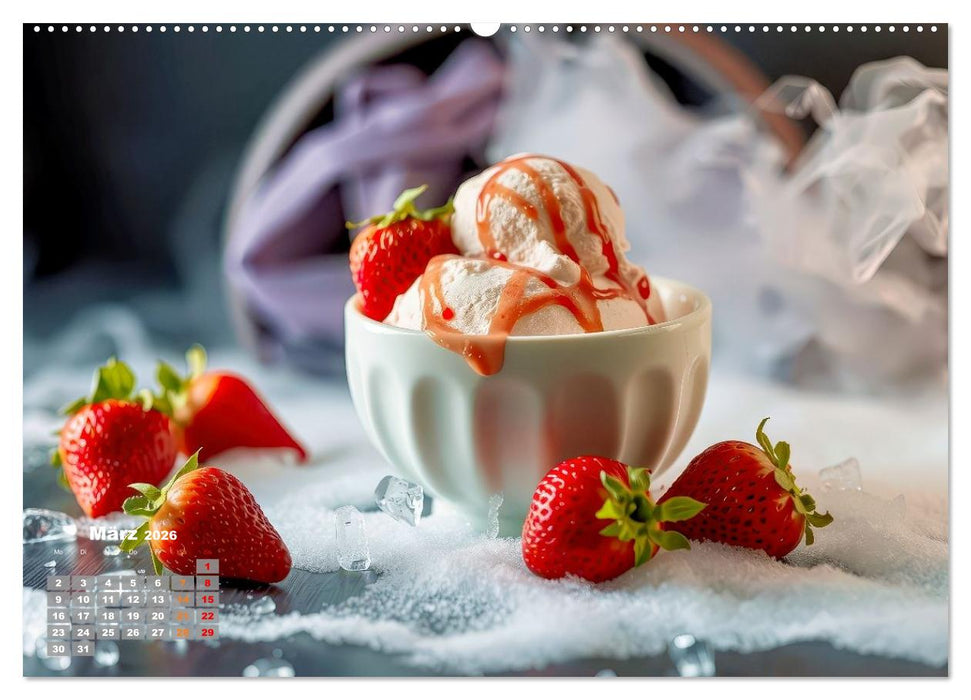 Superfood Blaubeeren und Erdbeeren (CALVENDO Wandkalender 2026)