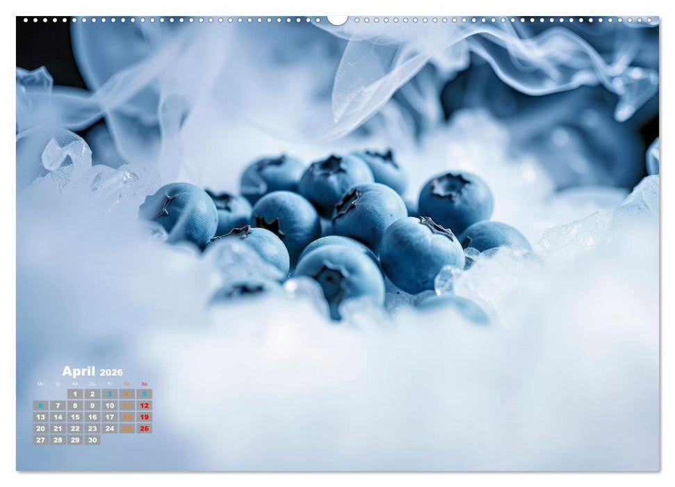 Superfood Blaubeeren und Erdbeeren (CALVENDO Wandkalender 2026)