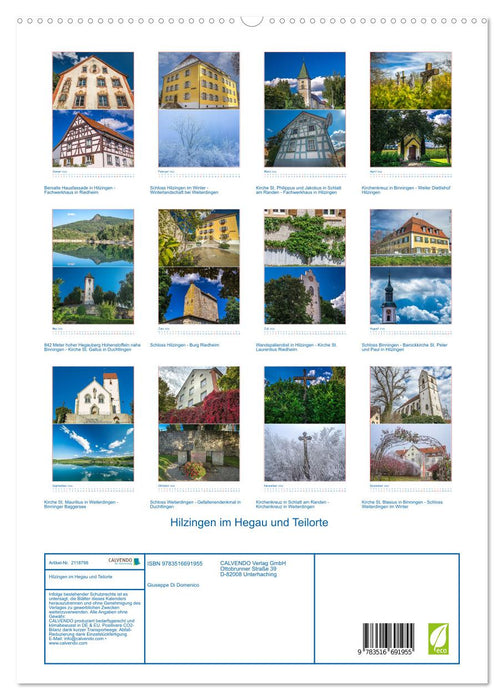 Hilzingen im Hegau und Teilorte (CALVENDO Premium Wandkalender 2026)