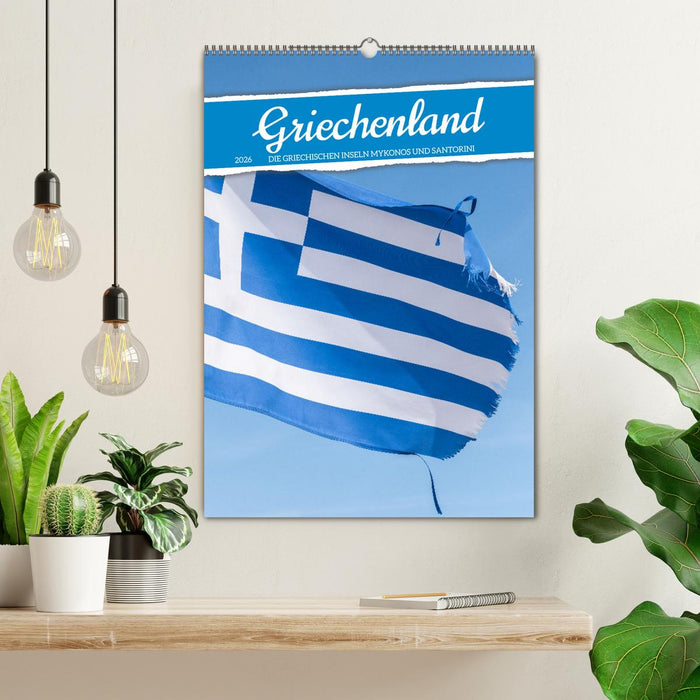 Griechenland - Die griechischen Inseln Mykonos und Santorini (CALVENDO Wandkalender 2026)