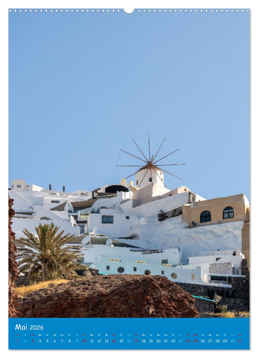 Griechenland - Die griechischen Inseln Mykonos und Santorini (CALVENDO Premium Wandkalender 2026)