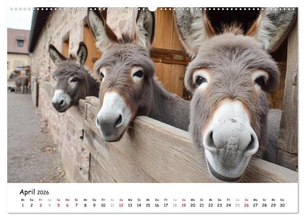 Hans der Bauer und seine Tiere auf dem Bauernhof (CALVENDO Premium Wandkalender 2026)