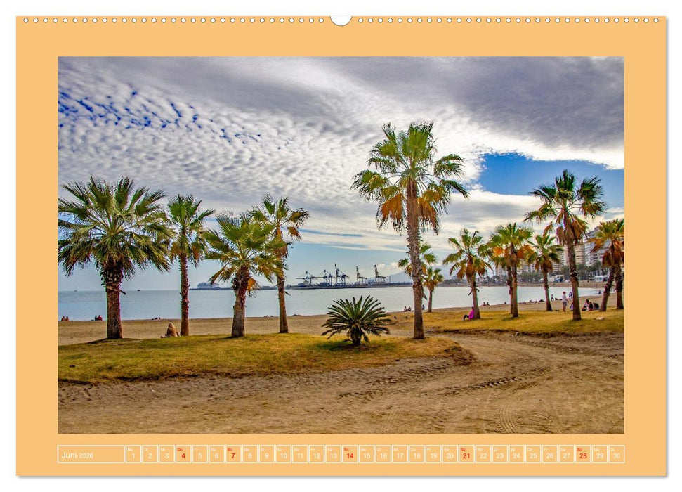 Ein Herz für Málaga (CALVENDO Wandkalender 2026)