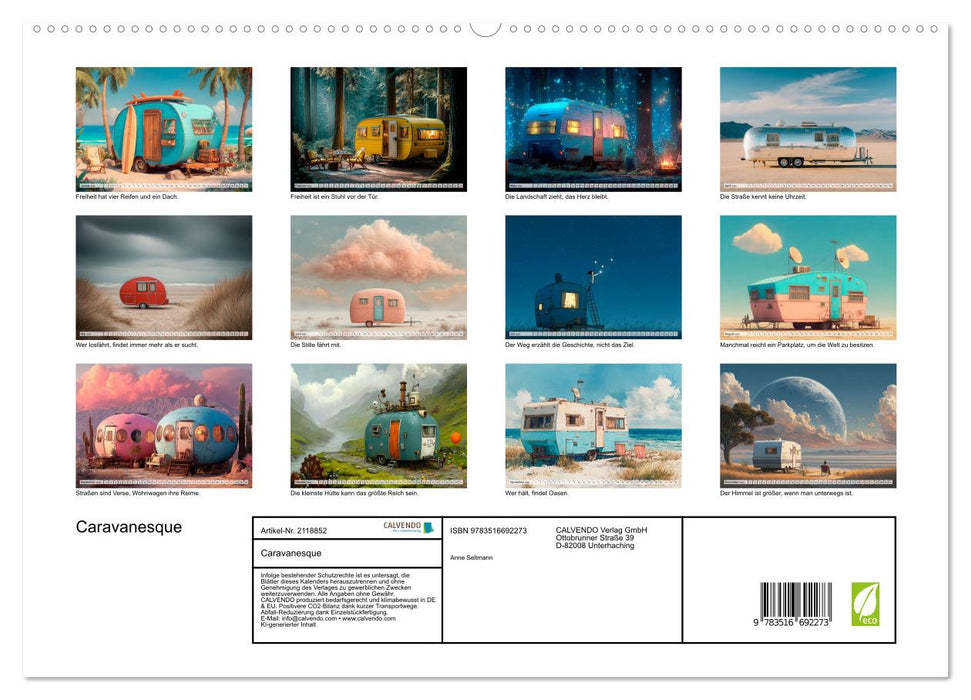 Caravanesque (CALVENDO Premium Wandkalender 2026)