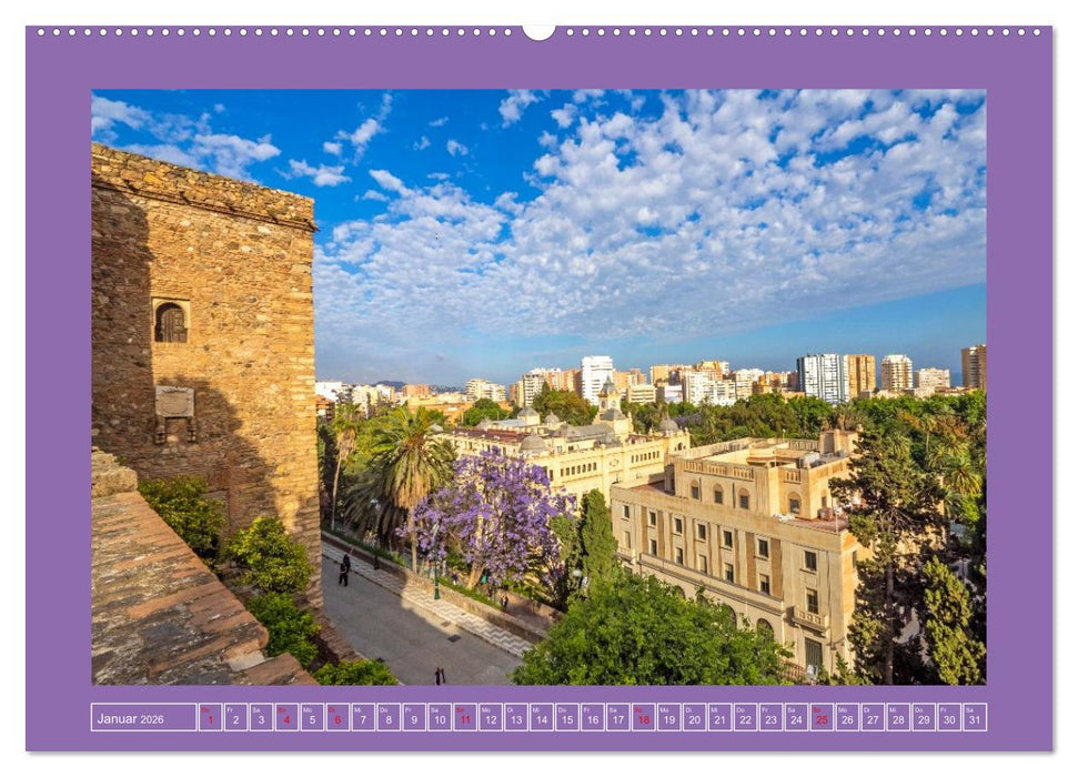 Ein Herz für Málaga (CALVENDO Premium Wandkalender 2026)