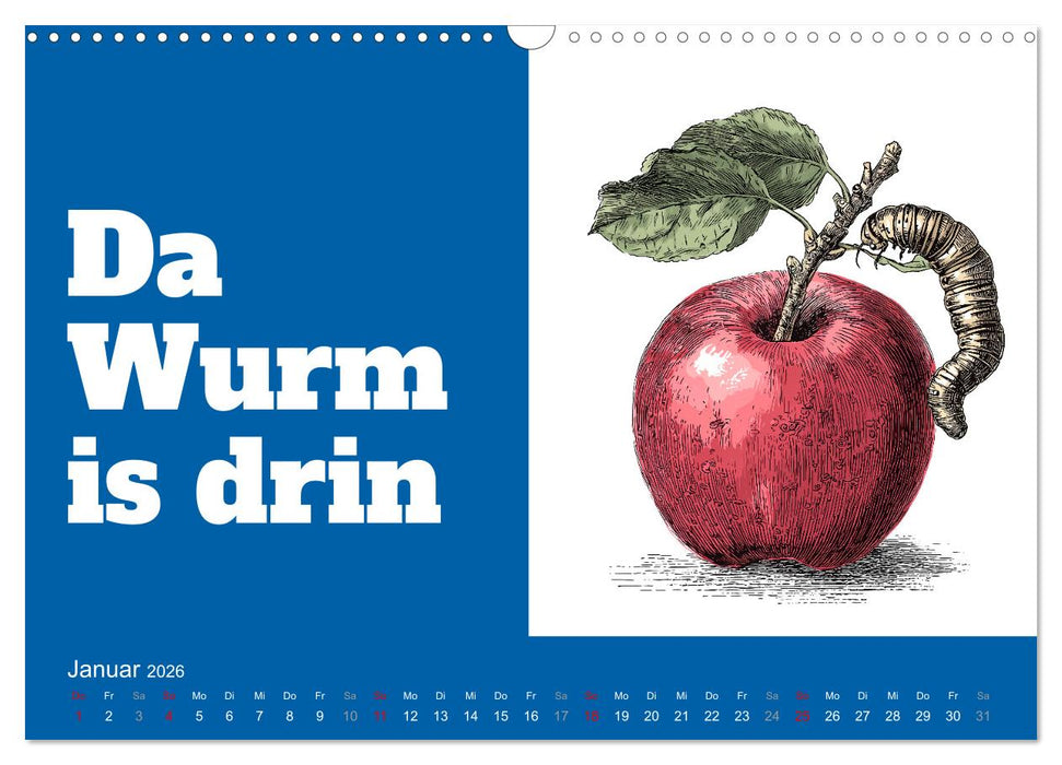 Griaß Eich! Bayern Kalender mit Dialekt und Mundart (CALVENDO Wandkalender 2026)