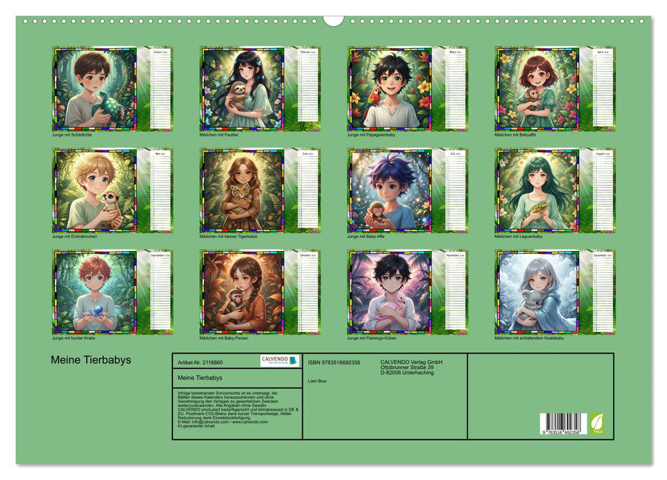 Meine Tierbabys (CALVENDO Wandkalender 2026)