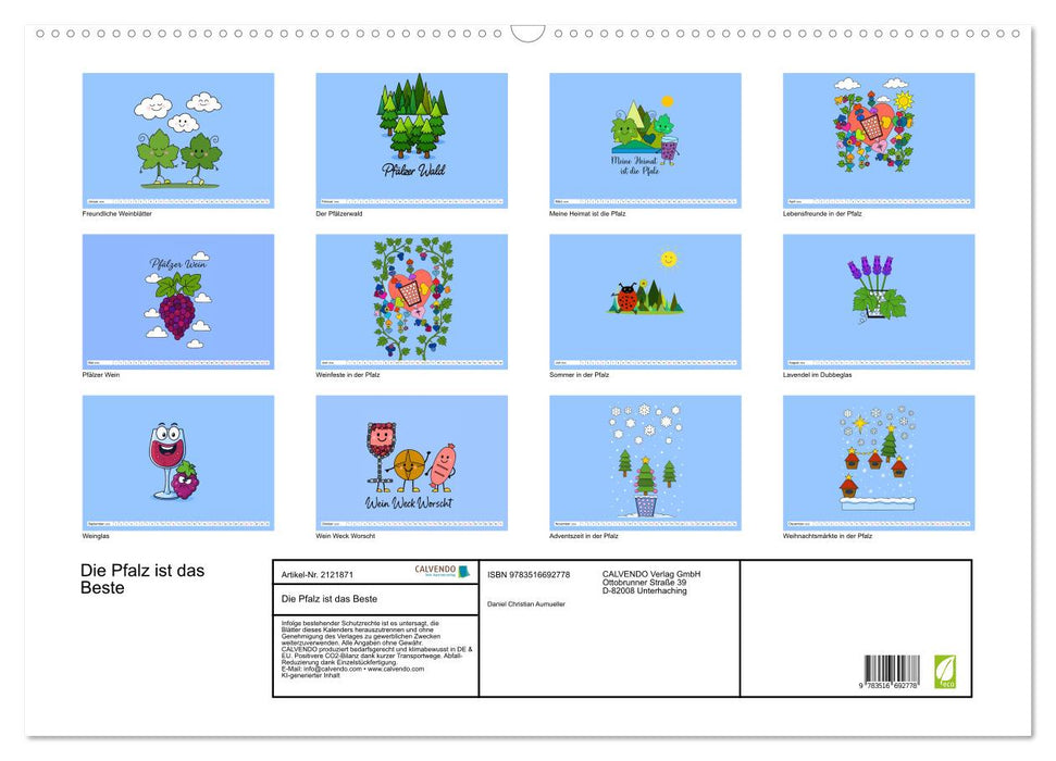Die Pfalz ist das Beste (CALVENDO Wandkalender 2026)
