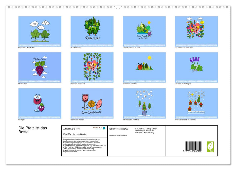 Die Pfalz ist das Beste (CALVENDO Premium Wandkalender 2026)