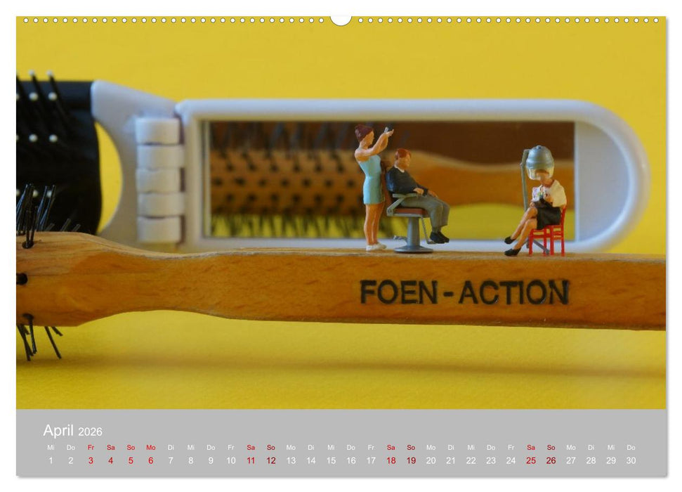 Das zweite Leben von Miniatur-Figuren (CALVENDO Premium Wandkalender 2026)