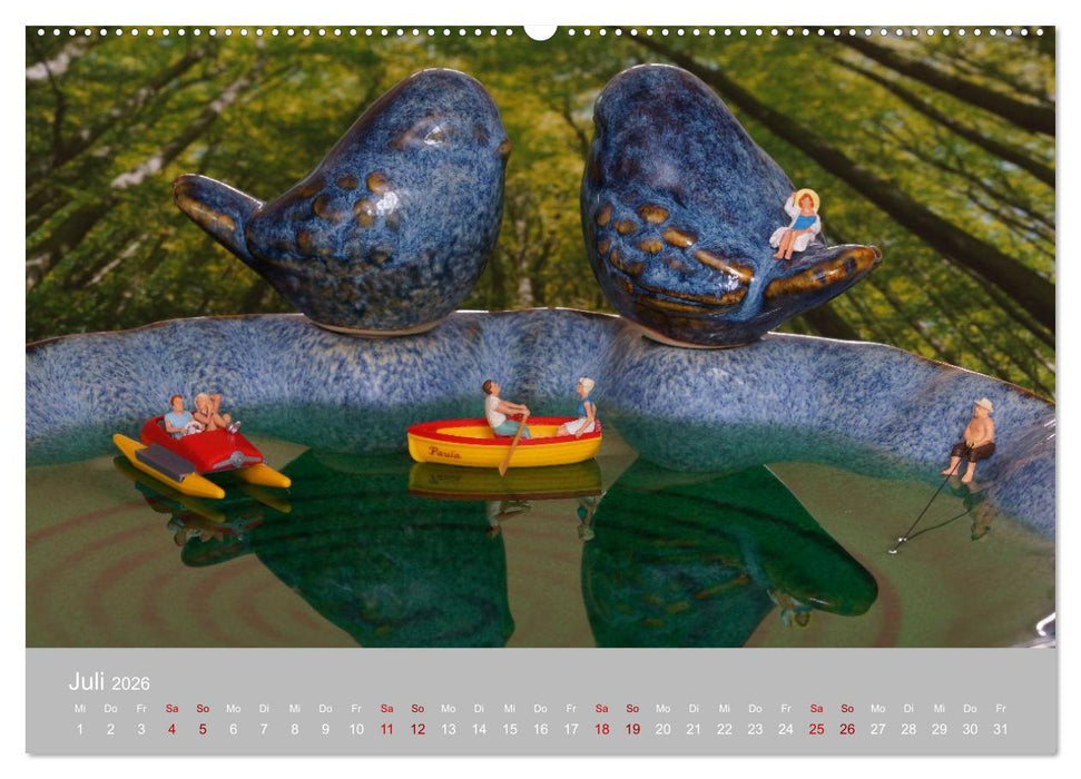 Das zweite Leben von Miniatur-Figuren (CALVENDO Premium Wandkalender 2026)