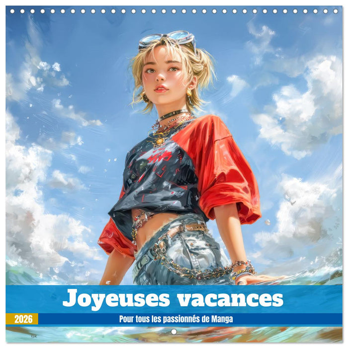 Joyeuses vacances – Pour tous les passionnés de Manga (CALVENDO Calendrier mensuel 2026)