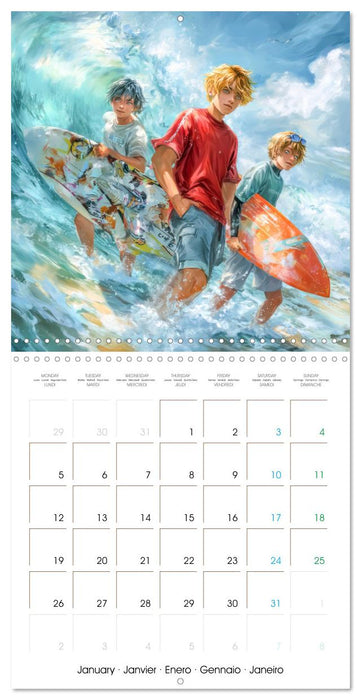 Joyeuses vacances – Pour tous les passionnés de Manga (CALVENDO Calendrier mensuel 2026)