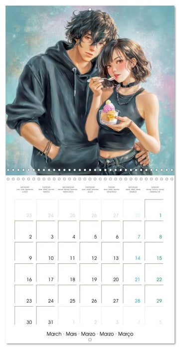 Joyeuses vacances – Pour tous les passionnés de Manga (CALVENDO Calendrier mensuel 2026)