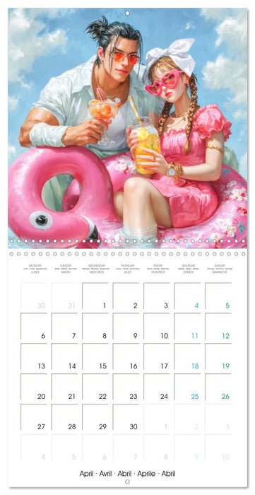 Joyeuses vacances – Pour tous les passionnés de Manga (CALVENDO Calendrier mensuel 2026)