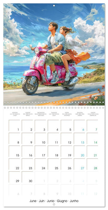Joyeuses vacances – Pour tous les passionnés de Manga (CALVENDO Calendrier mensuel 2026)
