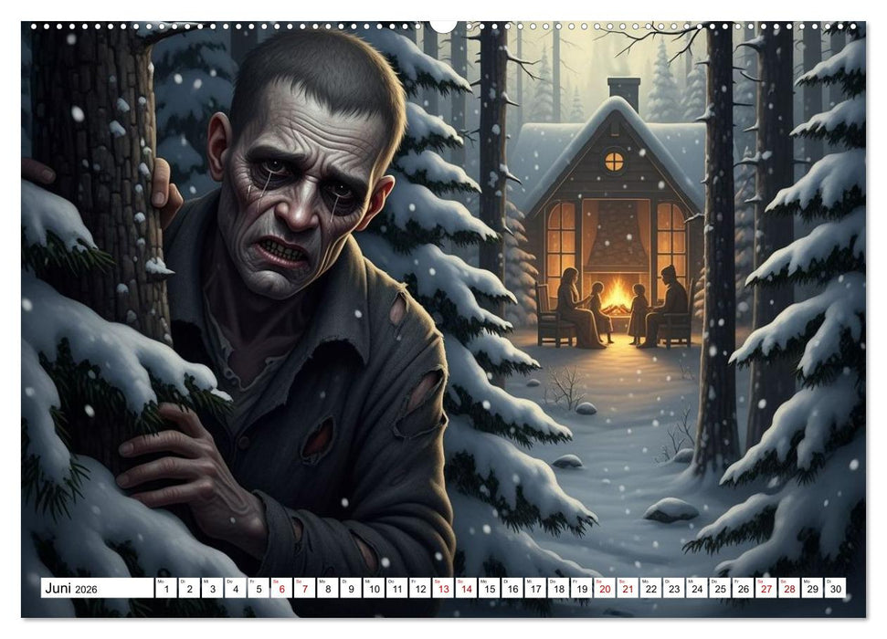 Victor Frankenstein und seine Schöpfung (CALVENDO Wandkalender 2026)