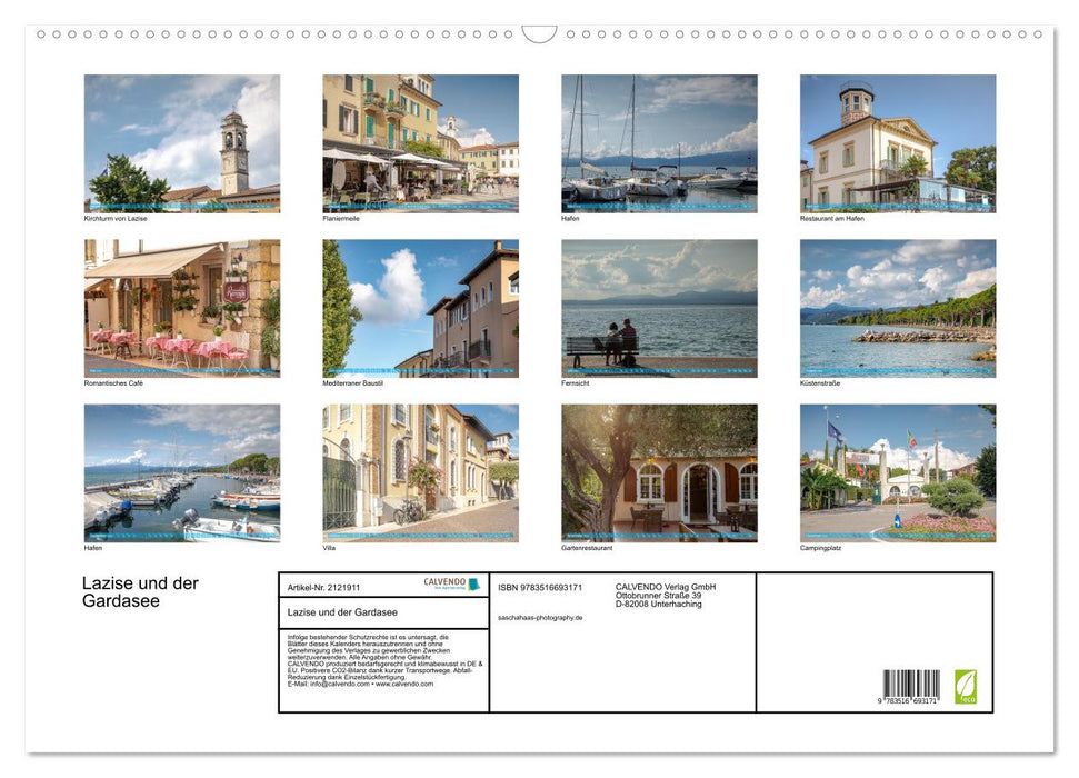 Lazise und der Gardasee (CALVENDO Wandkalender 2026)